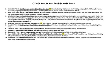 Linked image to Garage Sale Map and Listings